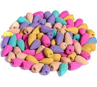 Tanness Backflow Incense Cones - 200 Pcs - Mixed Natural Scents For Waterfall Burner Includes Rose Jasmine Lily Mint & Lavender