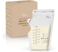 Tanness Breast Milk Storage Bags - 50 Pack, 250 Ml - Pre-Sterilised Double Zip Leak-Proof Seal With Easy Pour Spout For Feeding