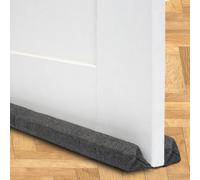 Tanness Door Draft Excluder Double Sided - (Black) - Adjustable Draught Stopper For Doors And Windows - Energy Saving Design