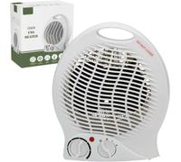 Tanness Electric Heater - 2KW Fan with 2 Heat Settings & Cooling Function in White Tanness White