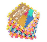 Tanness Interlocking Foam Play Mats - 9-Pack, Multi-Colour 29X29 Cm - Eva Soft Tiles For Kids Playroom Floor & Exercise Area