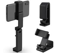 TANNESS Phone Holder - Foldable & Rotatable Travel Essentials Stand, Adjustable Airplane Phone Holder Mount for Plane, Desk or Home - Compact Aeroplane Flight Essentials - Black