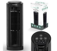 Tanness Tower Fan 13 Inch Black - 2000W, Cooling Fan With 3 Speed Settings 70 Degree Oscillation & 7.5H Timer For Home Or Office
