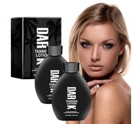 Tanning Bed Lotion, Tanning Accelerator, Intense Tanning Formula, Indoor Tanning Lotion for Golden Bronze Colour, CC Cream Matte Airbrush Effect, Natural Sunscreen Repair - 100 ml (2 Pieces)