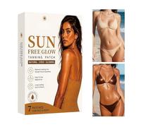 Tanning Bed Stickers - Sunless Hydrating Bronzing Tan Supplies,7-Piece Self Tanning Patch for Body | for Adults Women Men Outdoor Home Travel Beach Picnic Workout Sunbathing