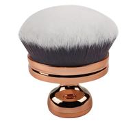Tanning Brush, Extra Large Body Makeup Brush for Self Tanner, 2.9Inch Leg Makeup & Bronzer Self Tan Applicator, Wide Round Head, Cosmetics Even Coverage Tool (Electroplated shank white grey)