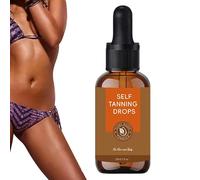 Tanning Drops, Bronzing Tan Liquid, 30ml Hydrating Non Greasy Self Tan Drops, Facial Body Glow Booster for Bathroom Travel Spa Indoor Outdoor Use, Sunless Tanning Solution, Custom Glow Enhancer
