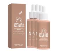 Tanning Drops for Face and Body, Natural Sunless Tanning Drops to Enhance Your Skin Tone, Natural Glow & Melanin Booster, Suitable for All Skin Types, 50ml (4 Pcs)