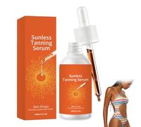 Tanning Drops, Sunless Glow Drops for Natural Bronze, Self Tanner for Face Body, Bronzing Drop Serum, Customizable Glow, Sun-Kissed Glow for All Skin (A-1pcs)