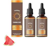 Tanning Drops, Sunless Tanning Drops For Face and Body, Enhancing Natural Skin Tone Without the Sun Damage, Sunless Tanning, Natural and Healthy Skin Colour (2PC)