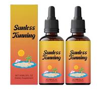 Tanning Drops, Sunless Tanning Serum, Sunless Tan Facial Serum, Face and Body Tan Drop, Self Tanner for Enhancing Your Natural Skin Tone (2PCS)