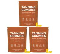 Tanning Gummies for Women,Skin Tanning Gummies,Beta-C-arotene and L-Ycopene Blend,Sublime skin's natural glow,Quickly get a sunless tan.