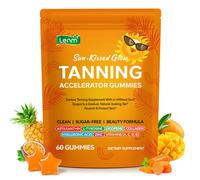 Tanning Gummies Sunless Tanning Supplement with Beta Carotene, Astaxanthin, Lyco