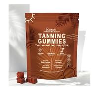 Tanning Gummies with 100.2mg L-Tyrosine and Astaxanthin, Tanning Supplement with Beta Carotene and Lycopene, Vegan and Sugar Free, Watermelon Flavour, 60 Count, 1 Pack