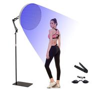 Tanning Lamp, 50W Sun Lamp with 460nm Blue Light & 250 LEDs, Portable Face Tanning Lamp with Adjustable Stand for Body and Face Light Therapy at Home