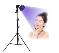 Tanning Lamp 54 W Sun Lamp for Face and Body with 18pcs LEDs and Eye Mask & Tripod Home Sunbathing Self Tanning Device Tanning Daylight for Home Solarium (A)