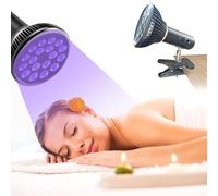 Tanning Lamp,54W LED Self Tanner Tanning Light with 18 LEDs,Portable Sun Lamps with Eye Mask for Face Body Home, Beauty, Salon, Face and Body (Black)