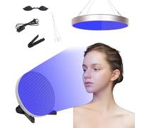 Tanning Lamp for Home, 50W Blue Light Tanning Lamp with 250 LEDs, Face & Body Sun Lamp with Desktop Stand, Hanging Hook & Eye Mask, 460nm Light Therapy