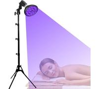 Tanning Lamp for Home, Lamp Base Swivelling 180° with Tripod and Sunglasses, 54 W 395 nm Sun Lamp for Face and Body, UV Lamp for All Skin Tones
