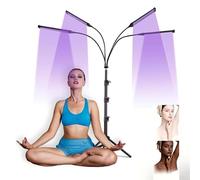 Tanning Lamp,Tanning Lamp, Therapy Light for Face & Body- 5 Level Brightness & Timer, Adjustable Angle/Height Stand for Even Tan, Home Use for Bronze & Wheat Skin Tone