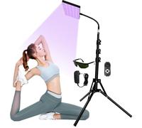 Tanning Lamp Thearpy Light for Home Use 54 W Sun Lamp for Face and Body with Eye Mask and Adjustable Stand Purple Light Sunbathing Self Tanning Device (a)
