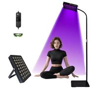 Tanning Lamp & Therapy Light for Indoor Use - 80W High Power 40 LED 395nm Purple Light, Adjustable Brightness Timer, Full Body Muscle/Joint Support, S -olar -iu m Self-Tanner Machine for Gym and Home