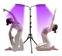 Tanning Light Solarium Portable Tanning Lamp for Home Face Tanning Daylight for Face and Body for Home with Adjustable Stand and Hanging Hooks (D)