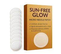 Tanning Microneedle Patch, Quick Absorption Sunless Bronzing Patch, Long Lasting Self Tanner, Portable Easy Application, Natural Glow Skin Care Patches for Home Outdoor Vacation Travel, 4.1 Inches
