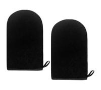 Tanning Mitt 2 Pcs - Double-Sided Fake Tan Applicator Glove for Streak-Free Self Tanner, Prevents Stained Hands & Ensures Even Coverage, Washable Reusable Sunbathing Mitt