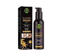 Tanning Oil for Sun-kissed Skin with Intensive Moisturiser Natural Complexion (Black, One Size)