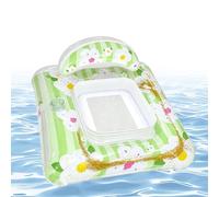 Tanning Pool Lounger - Inflatable Sunbathing Float for Outdoor Relaxation | PVC Material with Water Filled Cooling Base, Portable Lounge Bed for Pool Beach Backyard Summer Leisure Use