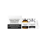 Tanning Serum 5ml + Freeze-Dried Powder 5g Set, Moisturising And Tanning Formula for A Natural, Bronze Complexion, Easy To Use Every Da, To Boost Hydration, Quick, Flawless, Streak Free Face (1 set)