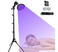 Tanning Solarium Lamp for Home, 54W Face Tanning Lamp with 18 LEDs, 5 Modes 360° Rotatable, 54W Self Skin Tanning with Adjustable Stand & Timer, Light Sun Lamp for Face Body,All Skin Tones (54W)