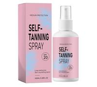 Tanning Spray Lotion, Fast Absorbing Self Tanner, Long Lasting Bronzing Formula, Non Greasy Radiance, for Beach Pool Sea Summer Indoor Outdoor Tanning Body Skin Care Sunless Lotion 4.3x4.3x12.7cm