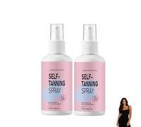 Tanning Spray Lotion, Fast Absorbing Self Tanner, Non Greasy Bronzing Spray, Tanning Accelerator Lotion, for Beach Pool Sea Indoor Outdoor Outside Day Summer All Skin Types (2PCS)