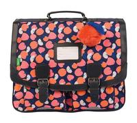 Tann's - School Bag 41 cm Sofia Pink - Fruit Print and Apple Pompom - School Bag Girl 2 Gussets - CE2 CM1 CM2