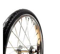 Tannus 100% Anti-Puncture Cover 16/18x1.25 (32-349) (32-355) | Tannus Airless Tire Mini Velo Brompton | Solid Urban Folding Bike Tyre, Midnight Colour (Black), Regular Hardness