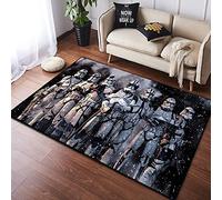 TANOHA Rug 3D Star Wars Pattern, Soft Flannel Rug for Living Room Bedroom Decor, Floor Mat for Kids Room Kitchen Hallway Dining Room.,80 * 120cm