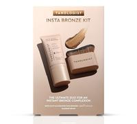 Tanologist Insta Bronze Kit, Face Bronzer & Blending Brush, 2-Piece Set | Natural Enhancer & Applicator, Buildable Formula for Instant Glow & Hydrated Complexion, for Bare Skin or Over Makeup