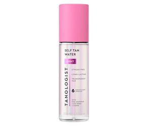 Tanologist Mini Self Tan Water Light, Clear, Travel Size Tanning Mist, Streak-Free, Natural Bronze Glow, Skincare Infused, Lightweight, Dermatologist Tested,100ml