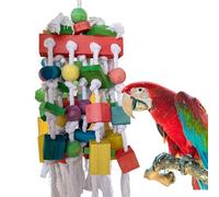 TANOMA Extra Large Parrot Bird Toys for Macaws, Amazon Parrots, African Grey- Birds Cage Accessories