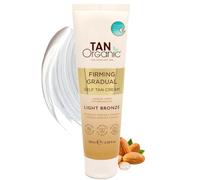 TanOrganic Firming Gradual Self Tan Cream 100ml | Intensively Hydrating & Nourishing | Improves Skin Elasticity, Reduces Cellulite & Stretch Marks | Smooth, Firm Light Bronze Glow