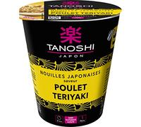Tanoshi Cup Japanese Instant Noodles with Chicken Teriyaki 1 Person 65g Pack of 3