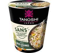 Tanoshi Noodles No Colour Vegetables 68g Tanoshi Pack of 4