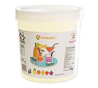 Tanoshiya Popping Boba Fruity Flavour Bursting Bubbles 1.3kg | Tapioca Pearl for Desserts & Drink Toppings - Lychee Flavour