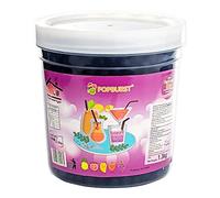 Tanoshiya Popping Boba Fruity Flavour Bursting Bubbles 1.3kg | Tapioca Pearl for Desserts & Drink Toppings - Grape Flavour