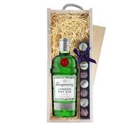 Tanqueray London Dry Gin & Truffles, Wooden Box 70cl 41.3% abv