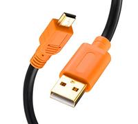 TanQY Mini USB Cable - 4M, USB 2.0 Type A to Mini B Cable for GoPro Hero 3+, Cell Phones, MP3 Players, Digital Cameras, GPS Receiver, PDAs (Orange)