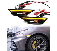 TanReborn LED Sequential Turn Signal Lamp for Honda 10th Civic Side Fender Dynamic Light 2016-2021 Sedan Coupe Hatchback Type R Emblem Replacement
