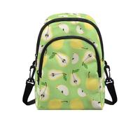 Tansealive Pear Crossbody Bags for Women Travelling Cell Phone Purse Crossbody with Double Pocket Smooth Zipper Lightweight Green Cross Body Bag with Adjustable Strap Pocket for Travelling